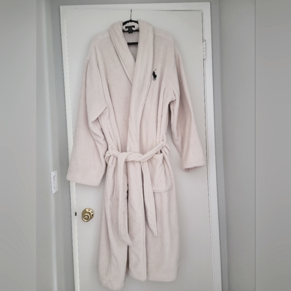 XL Polo Ralph Lauren Unisex plush bathrobe NWOT same day shipping!!!